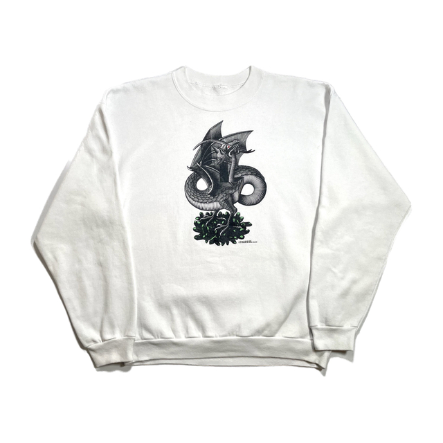 希少■90s M.C. Escher Dragon スウェット エッシャー