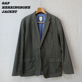 ギャップ(GAP)のGAP HERRINGBONE JACKET 2000s L(テーラードジャケット)