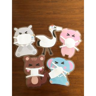 こんこんクシャンカードシアターペープサート保育壁面(知育玩具)