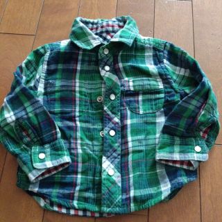 ジャンクストアー(JUNK STORE)のsize80＊リバーシブルチェックシャツ(シャツ/カットソー)