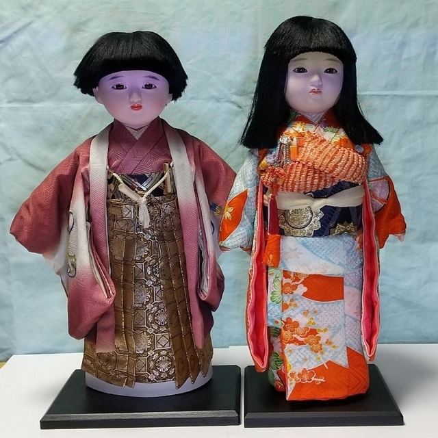 一番の贈り物 市松人形 2体セット ecousarecycling.com