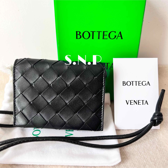 通販激安】 Veneta Bottega - 美品 イントレチャート ミニ財布 カード