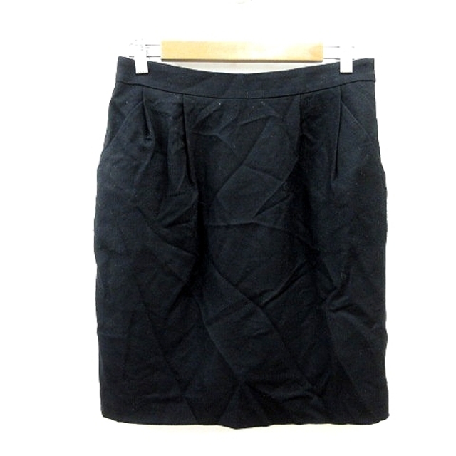 KNOT(ノット)のノット KNOTT トゥモローランド タイトスカート ひざ丈 ウール 1 黒 レディースのスカート(ひざ丈スカート)の商品写真