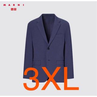 ユニクロ(UNIQLO)のユニクロ　マルニ　テーラードジャケット　ブルー　3XL(テーラードジャケット)