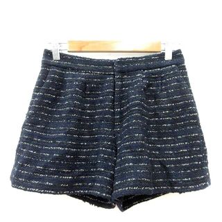 スピックアンドスパン(Spick & Span)のスピック&スパン パンツ キュロット ショート ボーダー 36 紺 ネイビー(キュロット)