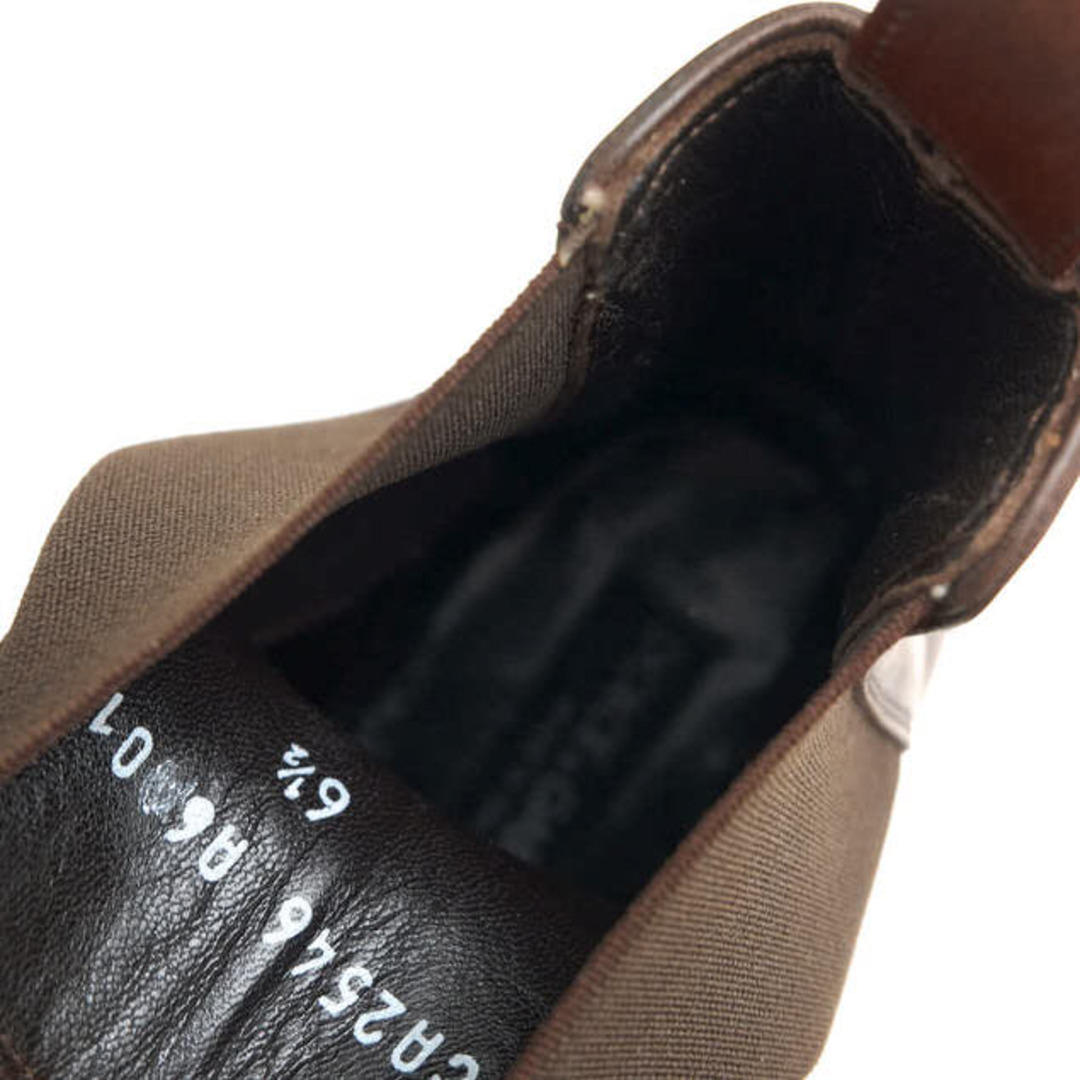 DOLCE&GABBANA(ドルチェアンドガッバーナ)のドルガバ／DOLCE＆GABBANA サイドゴアブーツ シューズ 靴 メンズ 男性 男性用レザー 革 本革 ブラウン 茶  CA2546 メダリオン キャップトゥ メンズの靴/シューズ(ブーツ)の商品写真