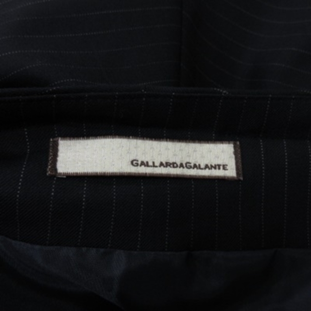 GALLARDA GALANTE(ガリャルダガランテ)のガリャルダガランテ タイトスカート ミモレ ロング ストライプ ウール F 黒  レディースのスカート(ロングスカート)の商品写真