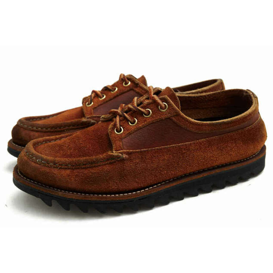 RUSSELL MOCCASIN(ラッセルモカシン)のラッセルモカシン／Russell Moccasin シューズ 靴 メンズ 男性 男性用スエード スウェード レザー 革 本革 ブラウン 茶  Huron ヒューロン オックスフォードシューズ モックトゥ Vibramソール メンズの靴/シューズ(スリッポン/モカシン)の商品写真