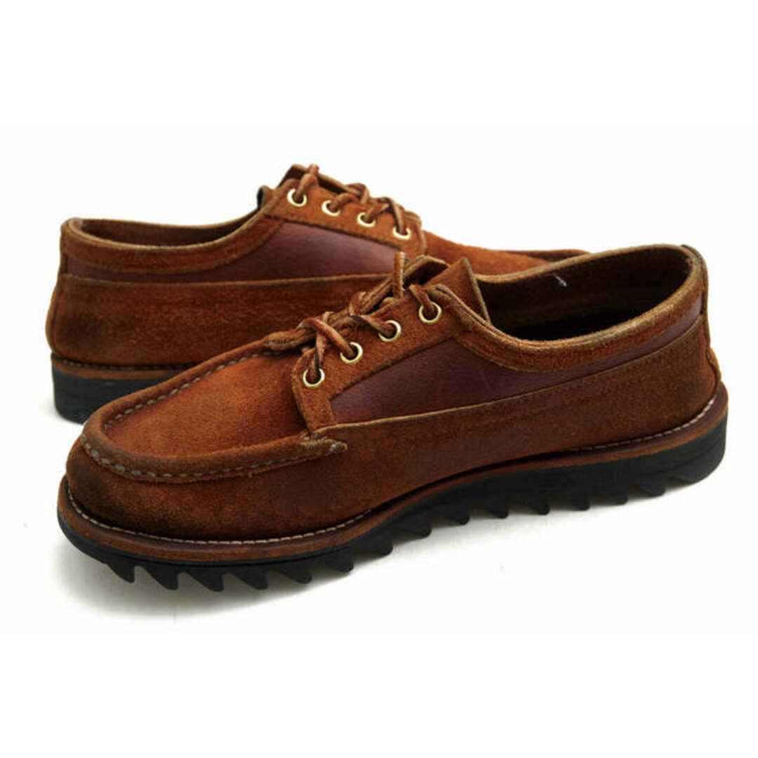 RUSSELL MOCCASIN(ラッセルモカシン)のラッセルモカシン／Russell Moccasin シューズ 靴 メンズ 男性 男性用スエード スウェード レザー 革 本革 ブラウン 茶  Huron ヒューロン オックスフォードシューズ モックトゥ Vibramソール メンズの靴/シューズ(スリッポン/モカシン)の商品写真