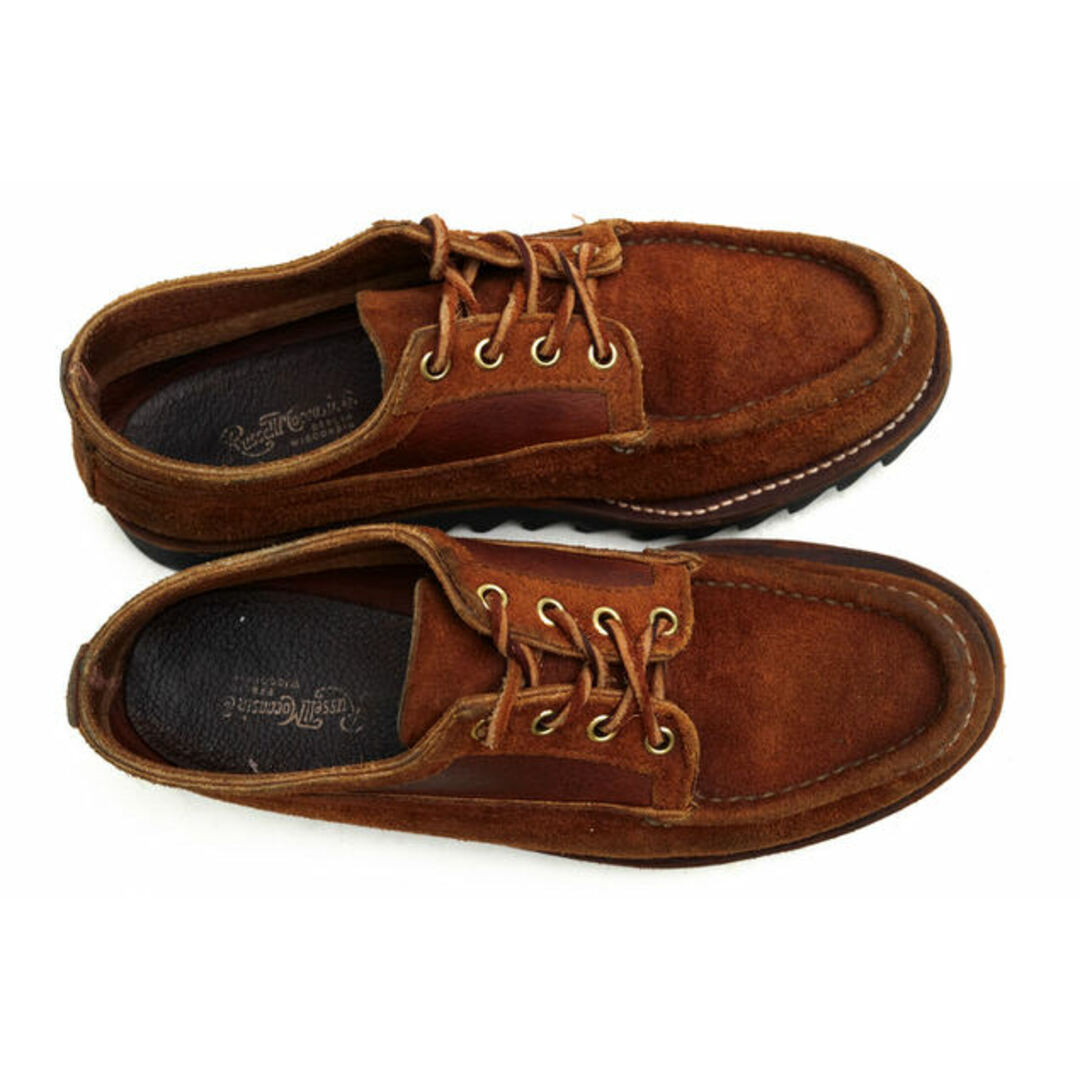 RUSSELL MOCCASIN(ラッセルモカシン)のラッセルモカシン／Russell Moccasin シューズ 靴 メンズ 男性 男性用スエード スウェード レザー 革 本革 ブラウン 茶  Huron ヒューロン オックスフォードシューズ モックトゥ Vibramソール メンズの靴/シューズ(スリッポン/モカシン)の商品写真