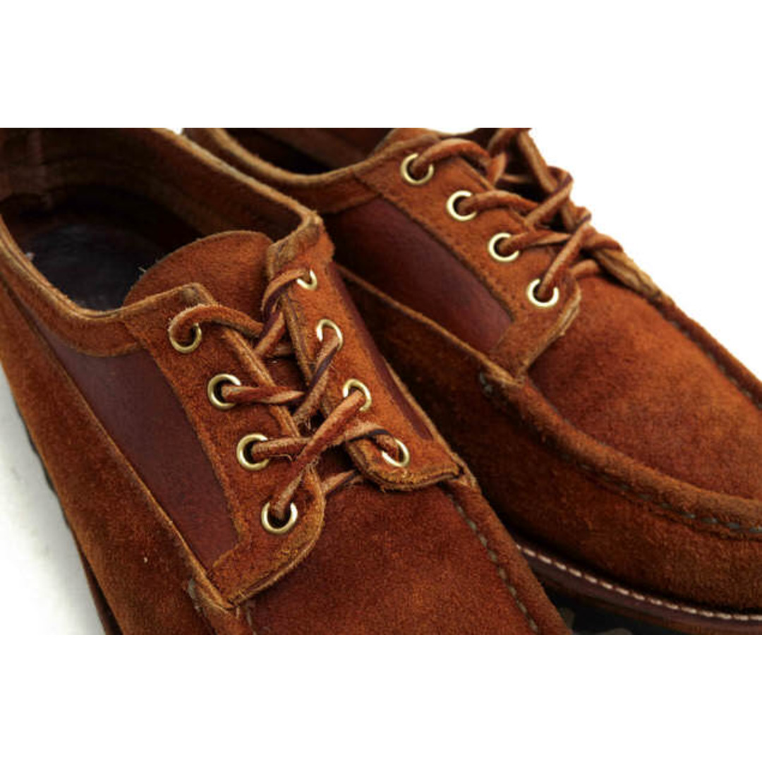 RUSSELL MOCCASIN(ラッセルモカシン)のラッセルモカシン／Russell Moccasin シューズ 靴 メンズ 男性 男性用スエード スウェード レザー 革 本革 ブラウン 茶  Huron ヒューロン オックスフォードシューズ モックトゥ Vibramソール メンズの靴/シューズ(スリッポン/モカシン)の商品写真