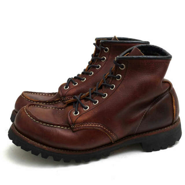 レッドウィング／RED WING ワークブーツ シューズ 靴 メンズ 男性 男性用レザー 革 本革 ブラウン 茶  8146 6 CLASSIC MOC LUG 6インチ クラシック モック ラグソール モックトゥ Vibramソール グッドイヤーウェルト製法靴/シューズ