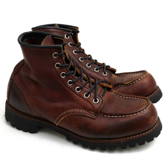 REDWING(レッドウィング)のレッドウィング／RED WING ワークブーツ シューズ 靴 メンズ 男性 男性用レザー 革 本革 ブラウン 茶  8146 6 CLASSIC MOC LUG 6インチ クラシック モック ラグソール モックトゥ Vibramソール グッドイヤーウェルト製法 メンズの靴/シューズ(ブーツ)の商品写真