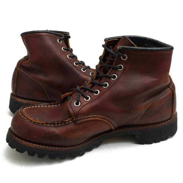 REDWING(レッドウィング)のレッドウィング／RED WING ワークブーツ シューズ 靴 メンズ 男性 男性用レザー 革 本革 ブラウン 茶  8146 6 CLASSIC MOC LUG 6インチ クラシック モック ラグソール モックトゥ Vibramソール グッドイヤーウェルト製法 メンズの靴/シューズ(ブーツ)の商品写真