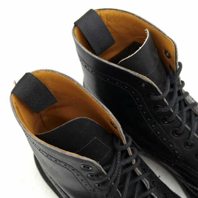 トリッカーズ／Tricker's レースアップブーツ シューズ 靴 レディース 女性 女性用レザー 革 本革 ブラック 黒  L2508 MALTON Brogue Boots モールトン ダブルソール 定番 カントリーブーツ ウイングチップ レザーソール