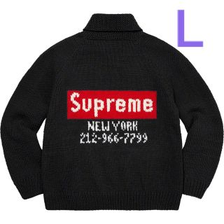 シュプリーム(Supreme)のSupreme Box Logo Cowichan Sweater Black(ニット/セーター)