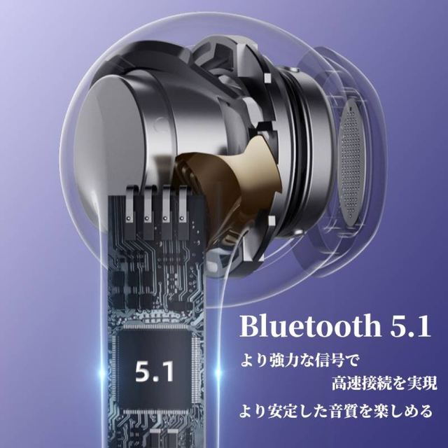 Lenovo(レノボ)のおまけ付き！Lenovo Bluetoothイヤホン LP40 Pro ホワイト スマホ/家電/カメラのオーディオ機器(ヘッドフォン/イヤフォン)の商品写真