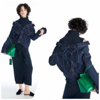 美品 FRAY I.D バックレースアップデニムジャケット