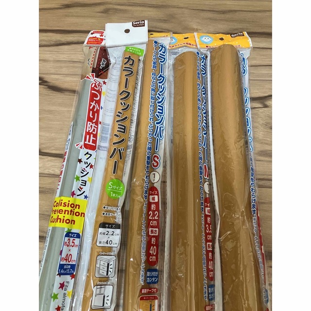 【ほぼ新品】コーナーガード　クッションバー　セット　ベビー　赤ちゃん キッズ/ベビー/マタニティの寝具/家具(コーナーガード)の商品写真