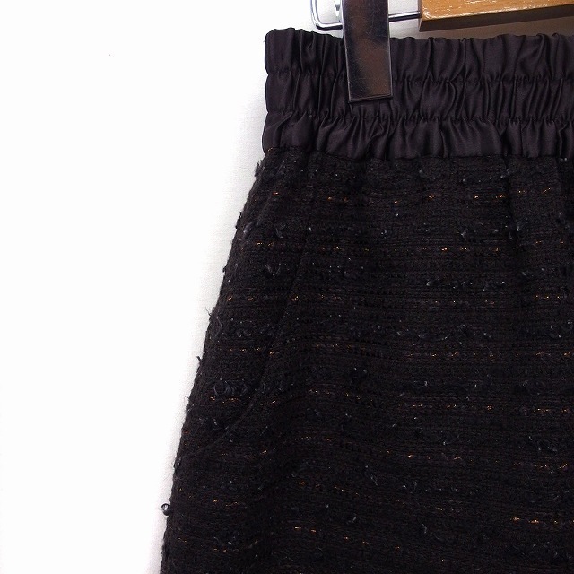 NATURAL BEAUTY BASIC(ナチュラルビューティーベーシック)のナチュラルビューティーベーシック フレア スカート ミニ ウエスト切替 ブラウン レディースのスカート(ミニスカート)の商品写真