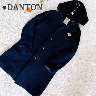 DANTON - DANTONダントン ウールモッサフードコート ネイビー 日本製 