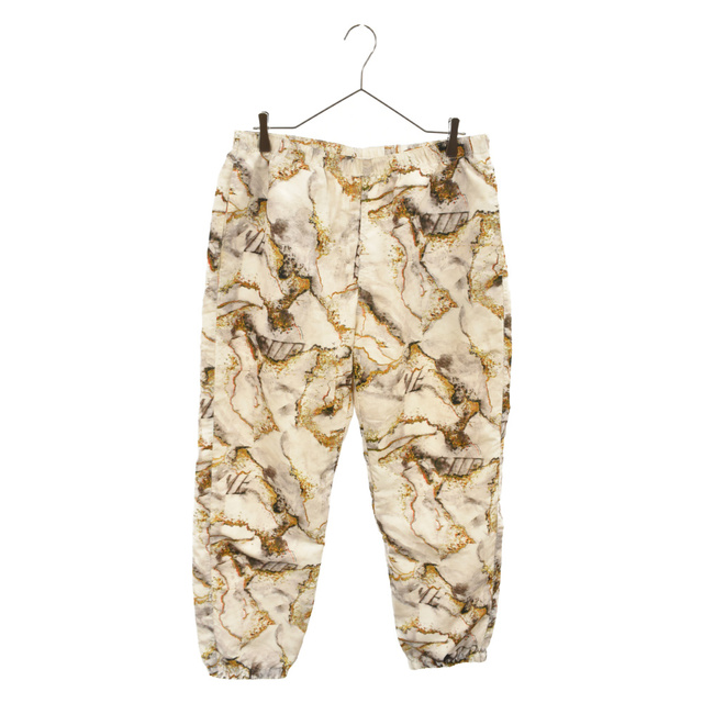 291センチ股下SUPREME シュプリーム 20AW MARBLE TRACK PANT マーブルトラックパンツ ワイドパンツ 総柄 ホワイト