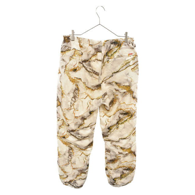 SUPREME シュプリーム 20AW MARBLE TRACK PANT マーブルトラックパンツ ワイドパンツ 総柄 ホワイト