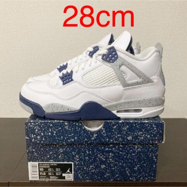 NIKE(ナイキ)のNike Air Jordan 4 Midnight Navy 28cm 新品 メンズの靴/シューズ(スニーカー)の商品写真