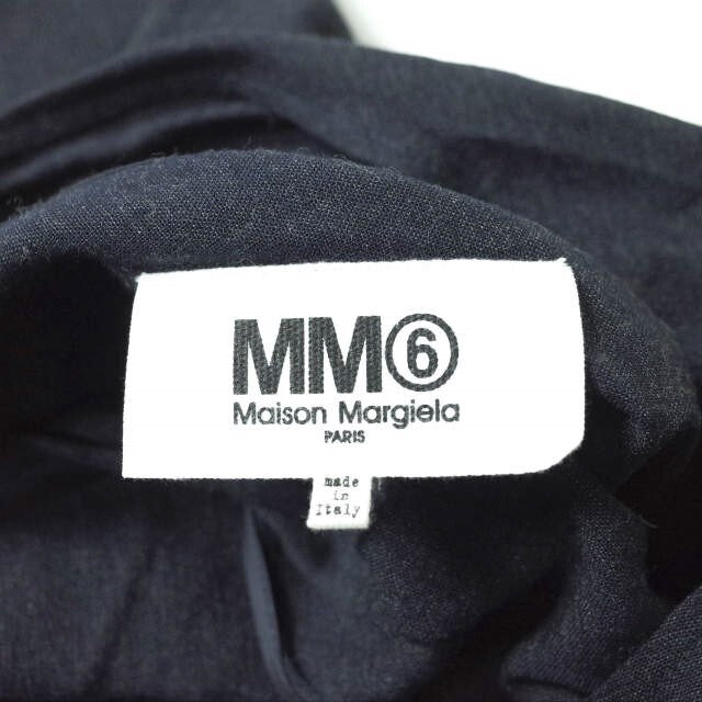MM6 エムエムシックス イタリア製 アシンメトリーレーヨンワンピース S52NC0064 S45510 38 ネイビー Maison Margiela メゾンマルジェラ トップス【MM6】 2