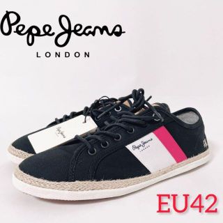 PEPE JEANS ダッドスニーカー厚底スニーカー ブラック　ペペジーンズ42