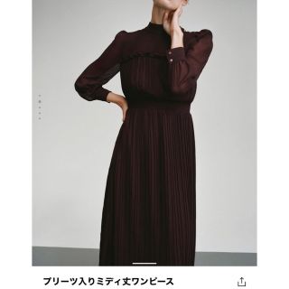 ザラ(ZARA)のZARA プリーツワンピース(ロングワンピース/マキシワンピース)