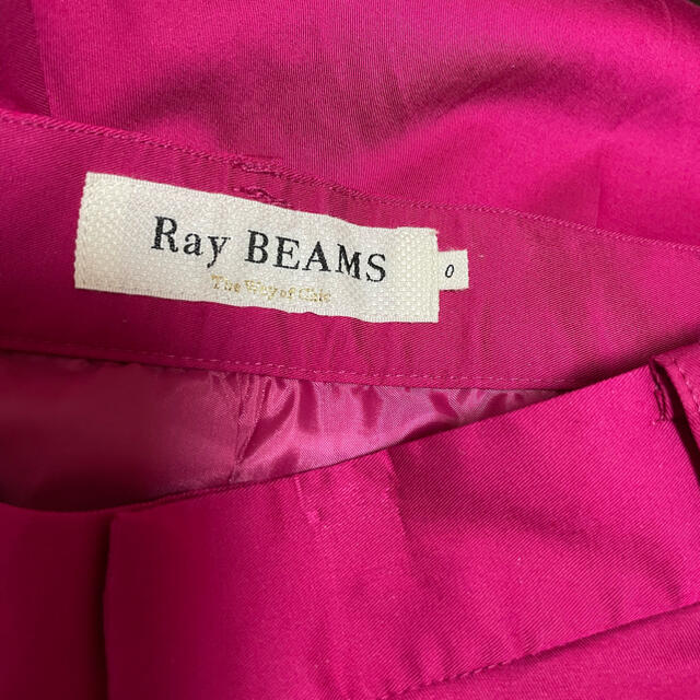 Ray BEAMS(レイビームス)のRay BEAMS  1タック ストレート カラー パンツ レディースのパンツ(カジュアルパンツ)の商品写真