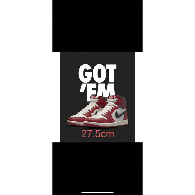 リアル NIKE - AIR JORDAN 1 RETRO HIGH OG “CHICAGO” スニーカー