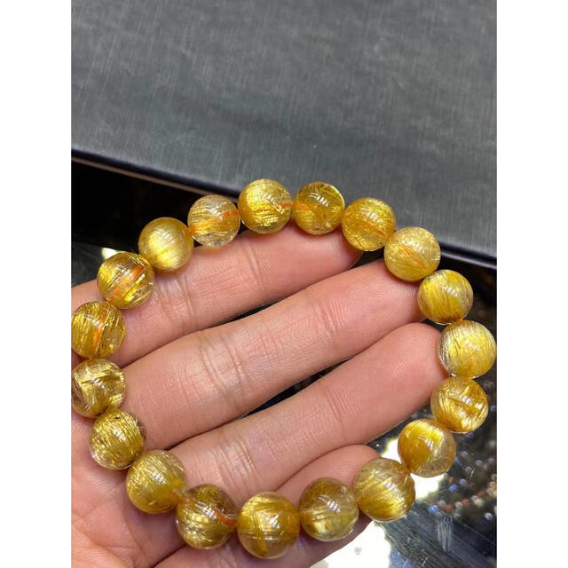 ⭐︎【天然】タイチンルチルクオーツ ブレスレット 10mm