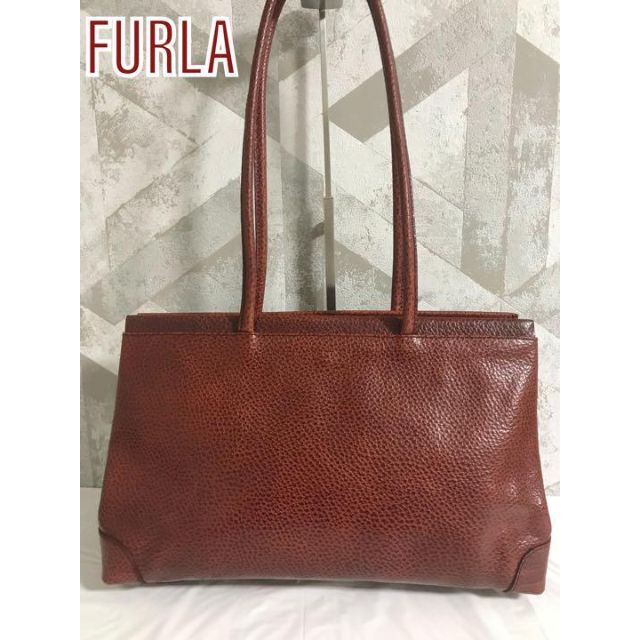 Furla - 【極美品】FURLA フルラ レザー トートバッグ ショルダーバッグ レッド