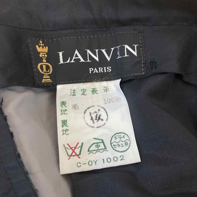 LANVIN グレーストライプ ランバン セットアップ シングルスーツ 6