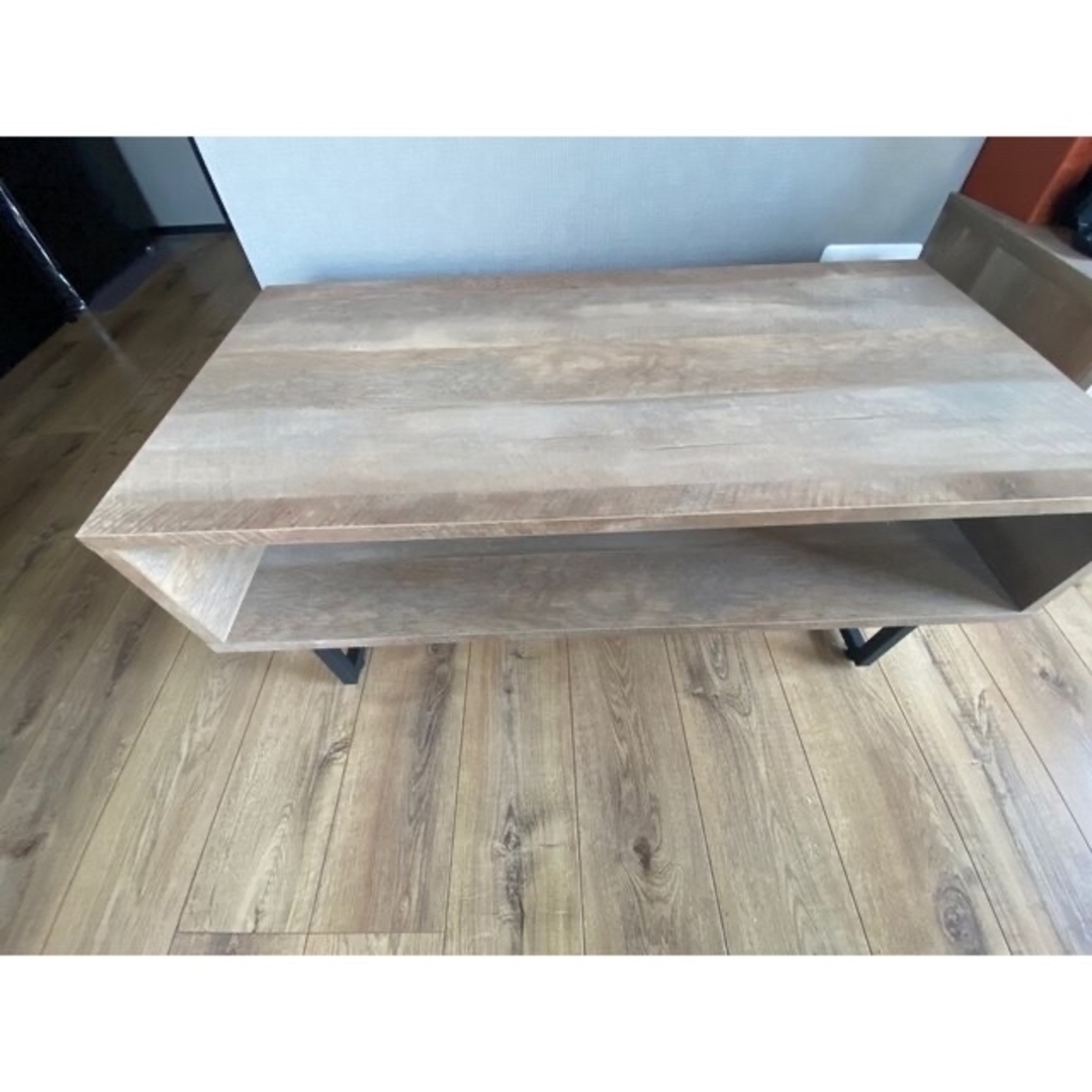 【未使用✨】木ローテーブル45×90×高さ40 &カーペット付き！！