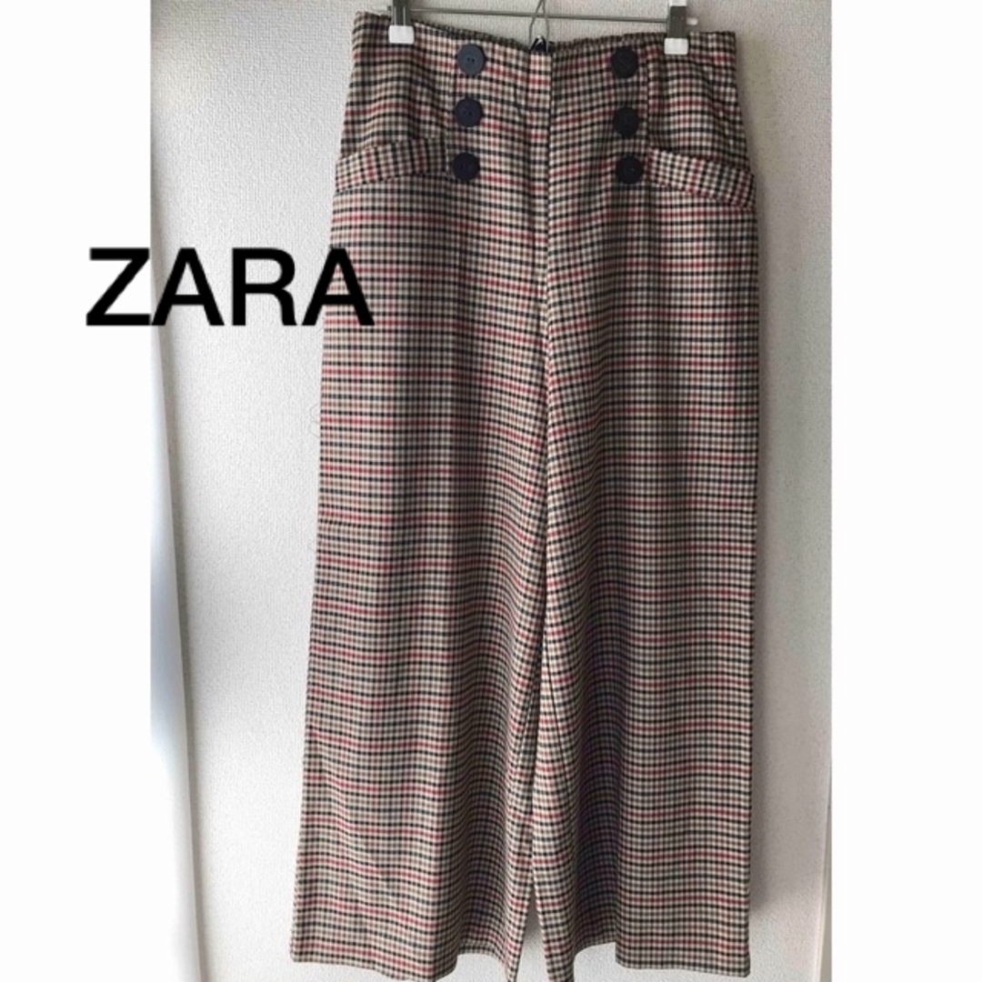 ZARA(ザラ)の新品 ZARA trf ワイドパンツ レディースのパンツ(カジュアルパンツ)の商品写真