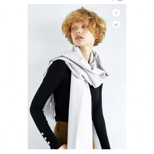 ジョンストンズ カシミヤ100 大判 ストール スノウ 正規品