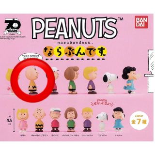 スヌーピー(SNOOPY)のPEANUTS スヌーピー ならぶんです。チャーリーブラウン2体(キャラクターグッズ)