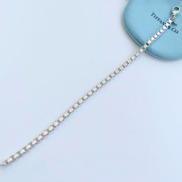 Tiffany & Co.(ティファニー)の【超美品正規品】TIFFANY　ベネチアン ブレスレット　箱保存袋付　AG925 メンズのアクセサリー(ブレスレット)の商品写真