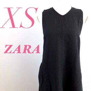 ザラ(ZARA)のZARAザラ 袖なしワンピース ロング丈 ナチュラル(ロングワンピース/マキシワンピース)