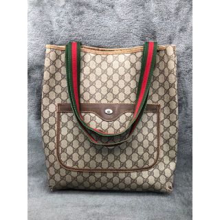 グッチ(Gucci)のGUCCIオールドグッチ　GGスプリーム　シェリーライントートバッグ　紙タグ(トートバッグ)