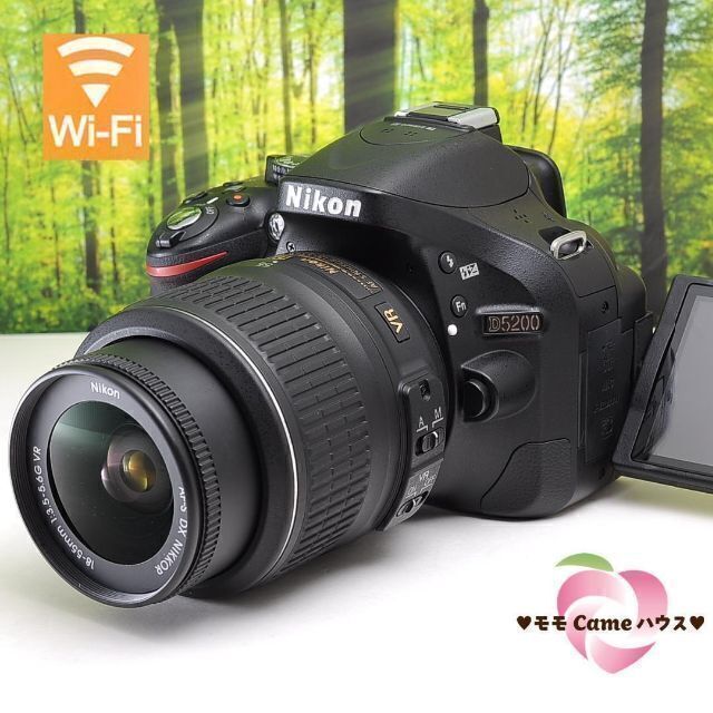 日本公式サイト直販 ☆新品級☆Nikon D5200 一眼レフカメラ ダブル