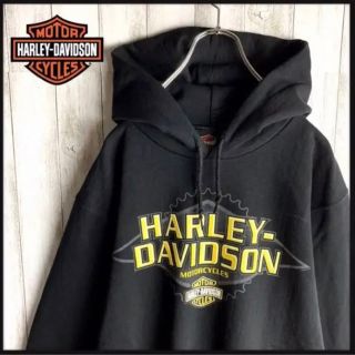 ハーレーダビッドソン(Harley Davidson)のハーレーダビットソン　プリントパーカー　Mサイズ(パーカー)