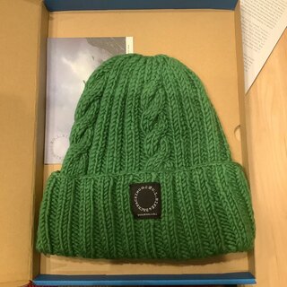 山と道　Merino Knit Cap Green(登山用品)