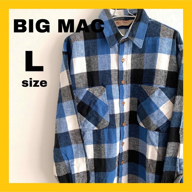 BIG MAC ビッグマック 長袖コットンフランネルシャツ - シャツ