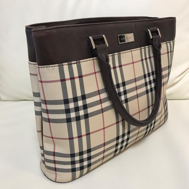 1000円割引中BURBERRY バーバリー ハンドバッグ チェック柄 レザー