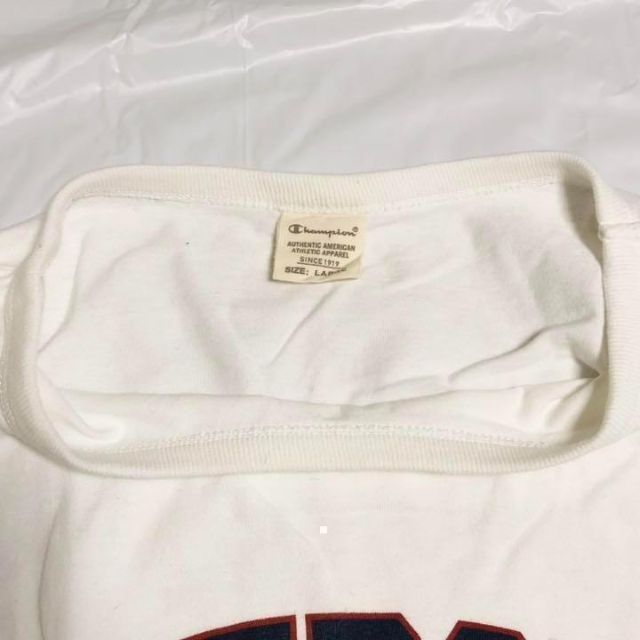 Champion(チャンピオン)の【セール品】チャンピオン ベーシッククルーネック半袖Ｔシャツ　ホワイト　サイズＬ メンズのトップス(Tシャツ/カットソー(半袖/袖なし))の商品写真