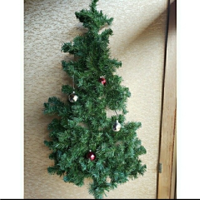 クリスマスツリー X'mas 壁掛け 高さ約108cm 匿名配送料込 120